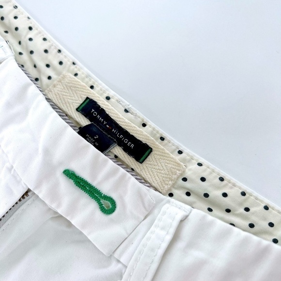 Tommy Hilfiger Women's Chino Short, White 100% Cotton size 2 - Picture 10 of 12